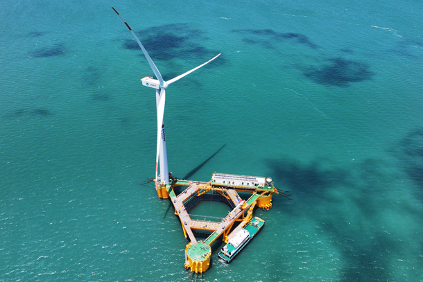 俯瞰“国能共享号”。杨东辉 摄