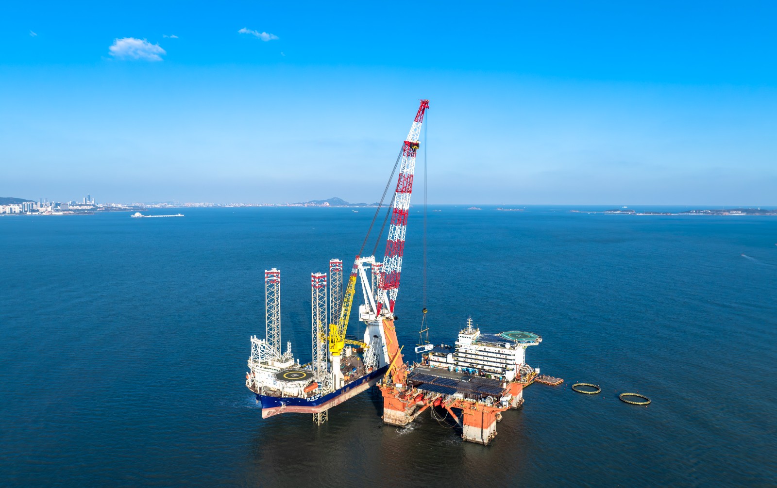 我国首个海洋氢氨醇一体化项目建设完工